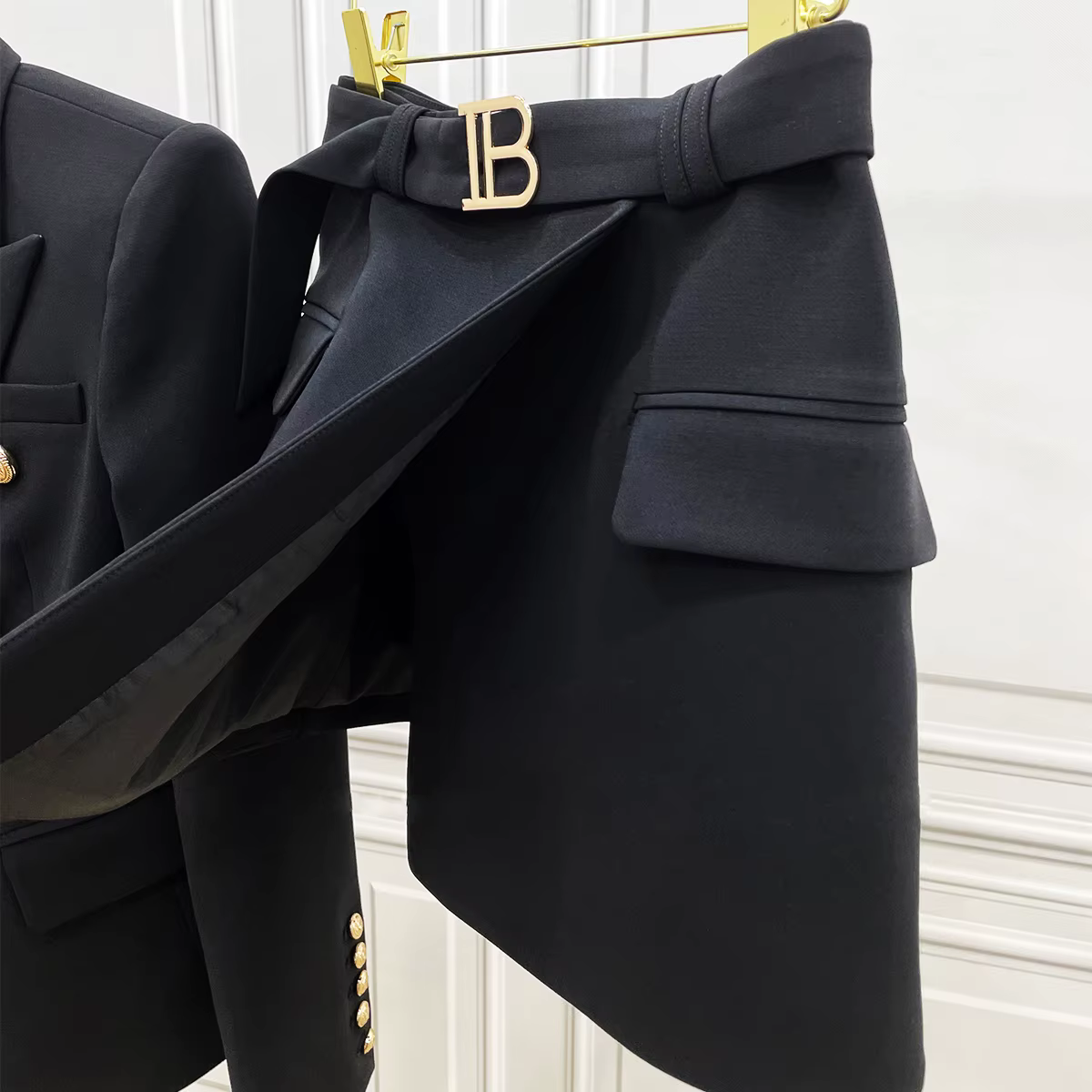 Jupe courte trapèze Simple décontractée pour femmes, nouvelle mode, Slim, boucle en métal, couleur u