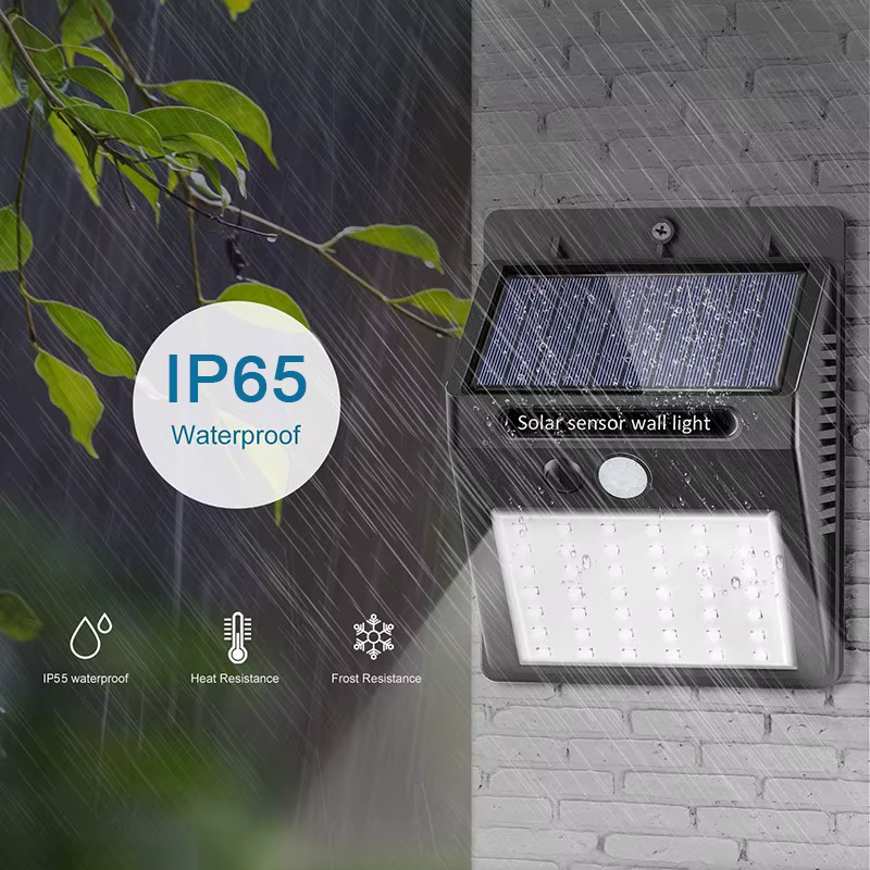 6/30 LED lumière solaire PIR capteur de mouvement applique murale lampe solaire extérieure étanche s