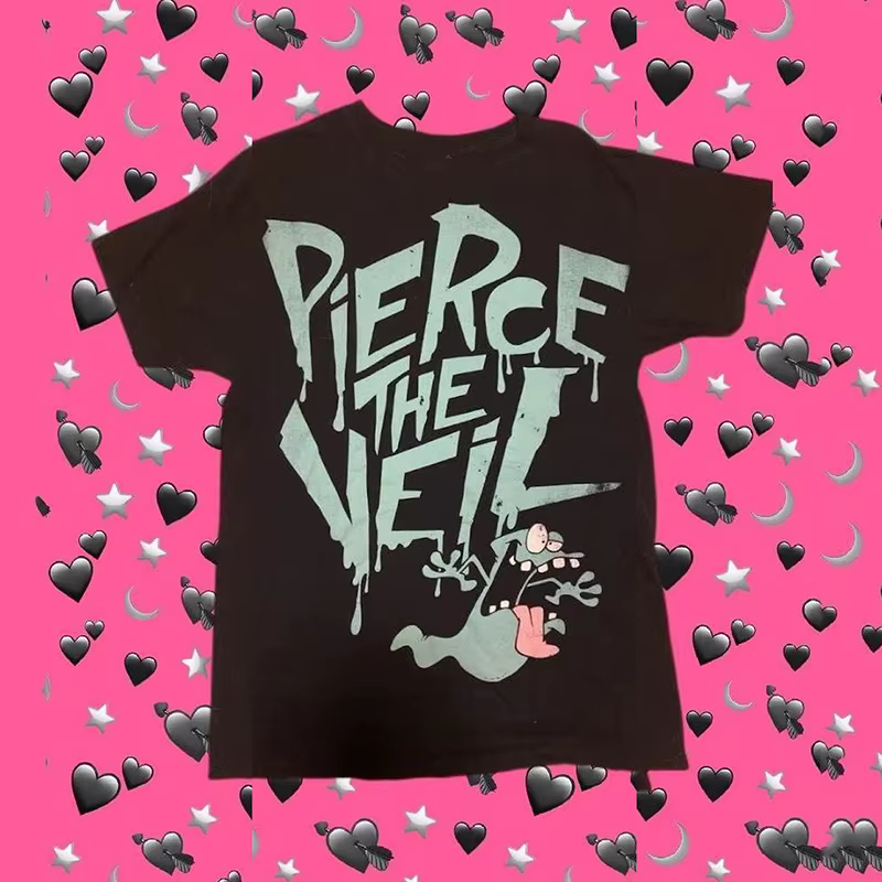 Esthétique Emo y2k hauts été bébé t-shirts hauts Streetwear gothique Harajuku graphique Cool fille T