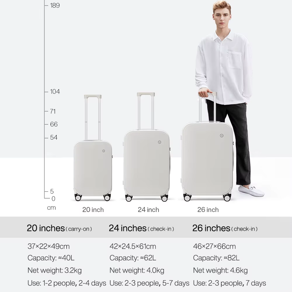 Mixi – valise de voyage pour hommes et femmes, Design breveté, valise à roulettes, boîtier de chario