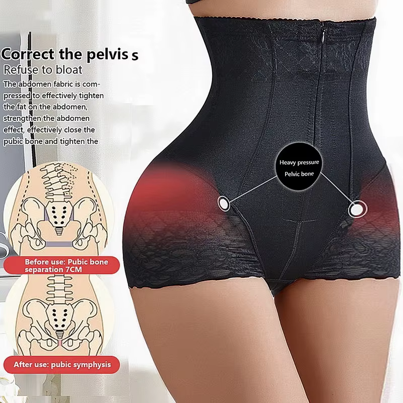 Body Shaper taille haute bout à bout corps fermeture éclair ventre pantalon sans couture taille-shap