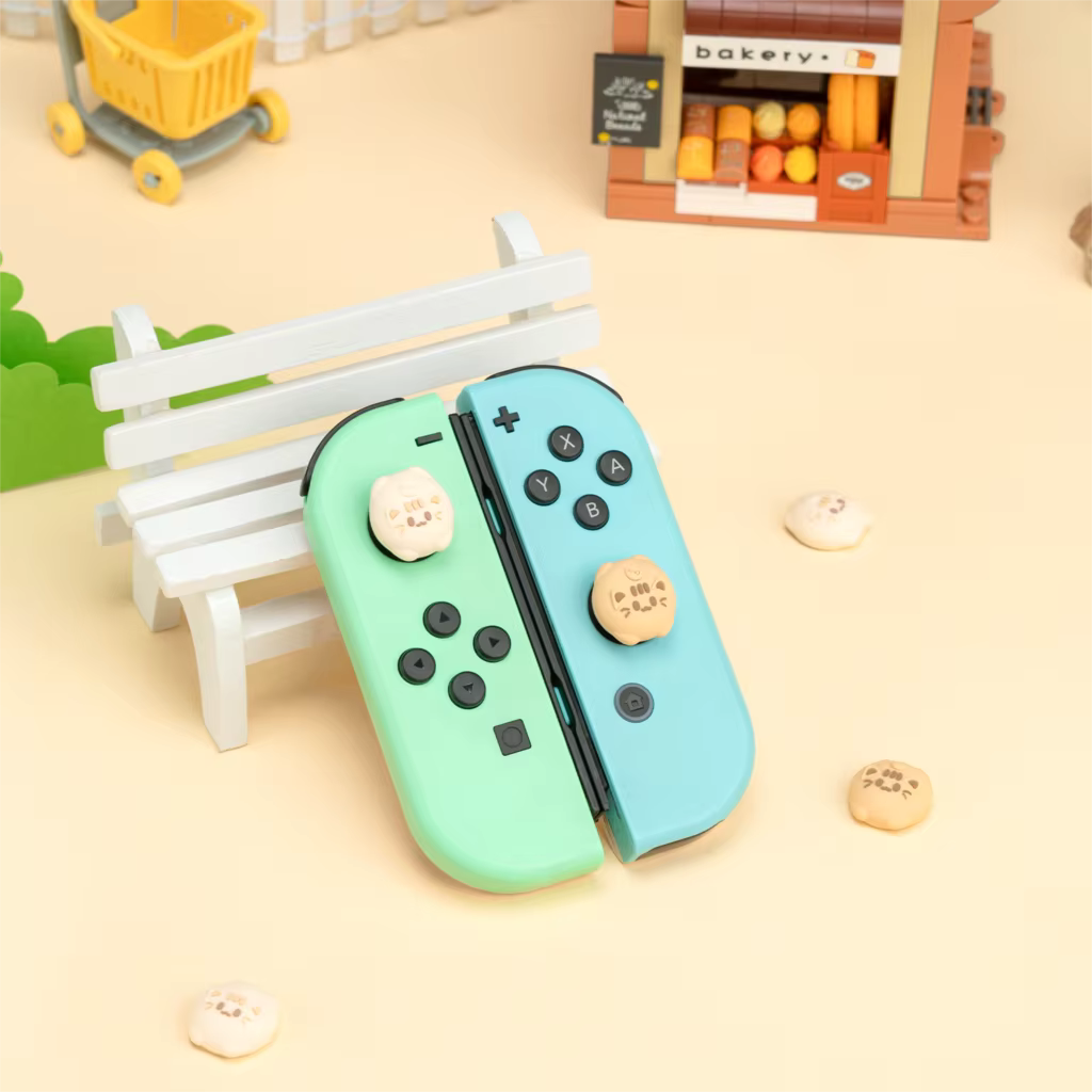 Super mignon Silicone souple Joycon pouce bâton poignée capuchon Joystick couverture pour interrupte