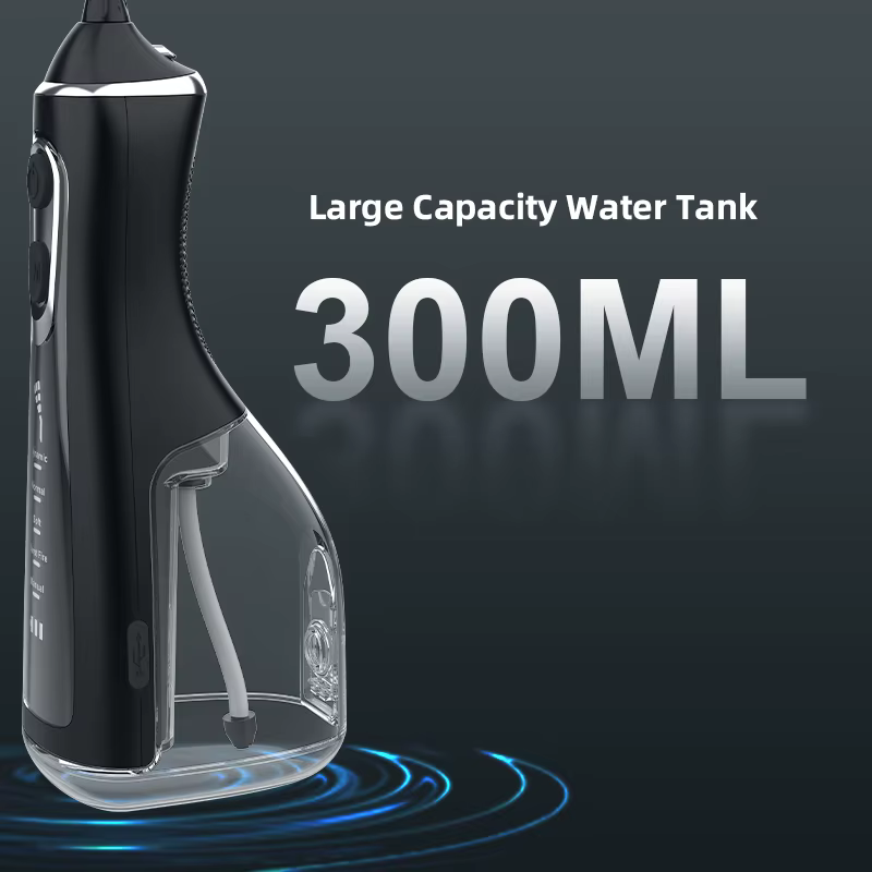 Irrigateur dentaire Portable, fil dentaire, Rechargeable par USB, 4 buses, Jet d'eau, réservoir d'ea