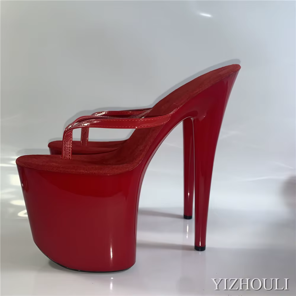 Tongs de Princesse à Talons Aiguilles Sexy de 15 à 20 cm, Chaussures de Boîte de Nuit Personnalisabl