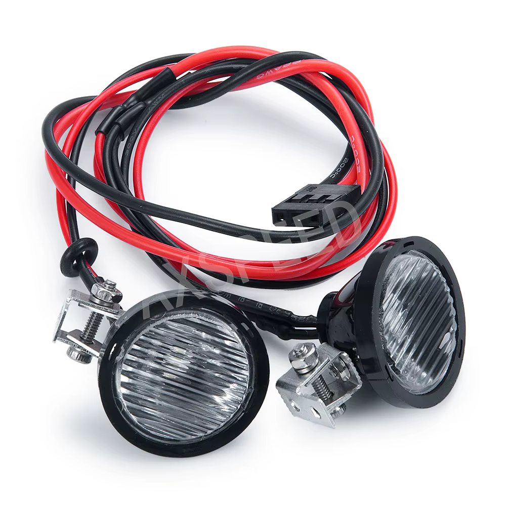 AXSPEED 1 Paire de Phares LED pour Voiture RC, Projecteurs pour TRX4 TRX6 Axial SCX10 Wraith 1/10 Pi