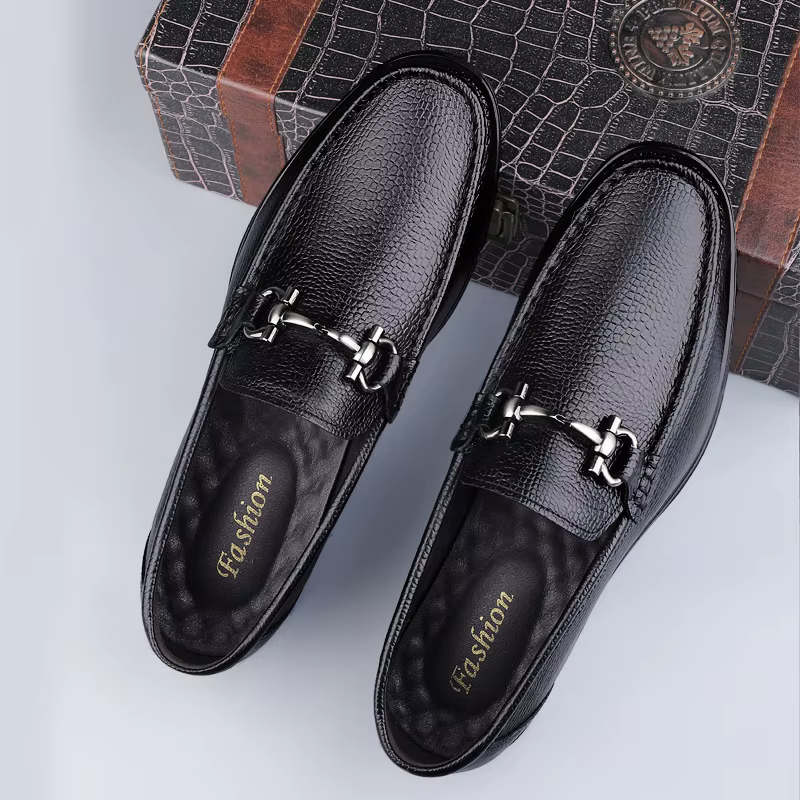 Mocassins décontractés de Style britannique pour hommes, chaussures de conduite rétro à enfiler, à l