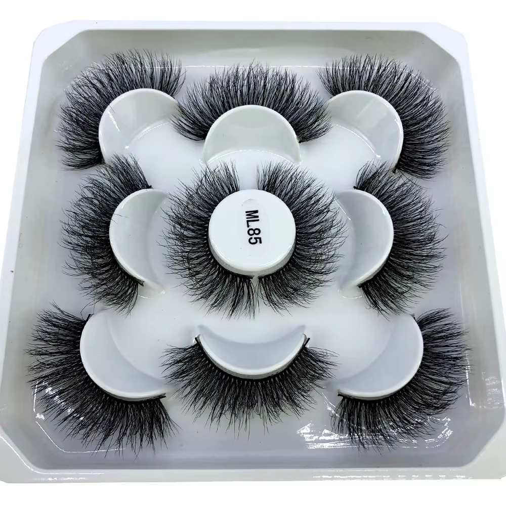 Nouveau 5 paires 8-25mm naturel 3D faux cils faux cils kit de maquillage vison cils extension vison 
