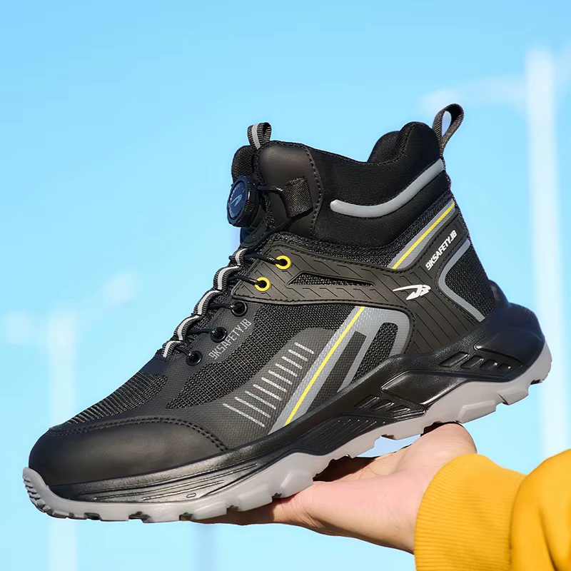 Nouvelles Chaussures de Sécurité pour Hommes à Bout Rotatif, Baskets Anti-écrasement et Anti-perfora