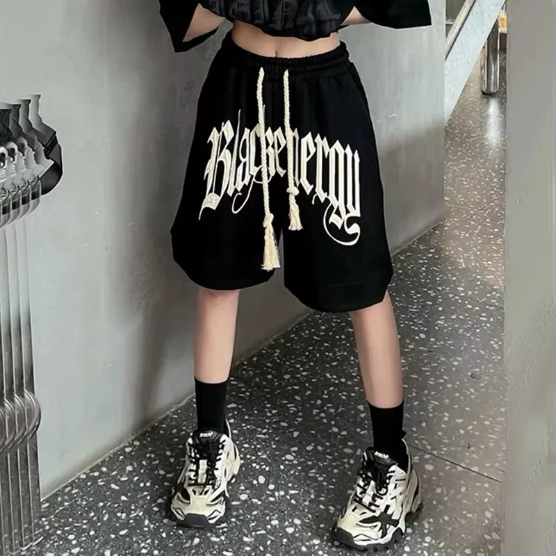Shorts d'impression Wstring de proximité pour femmes, Streetwear de style américain, Shorts de sport
