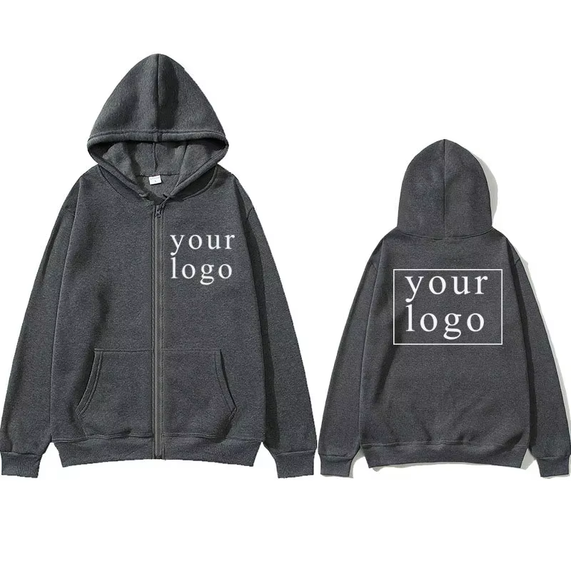 Cardigan à Capuche pour Homme et Femme, avec Logo/Image de Marque Personnalisé, Nouveau Design à la