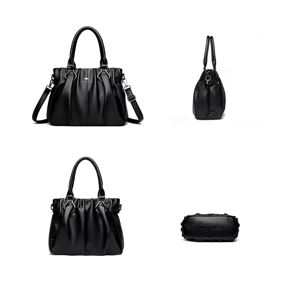 Sacs à main en cuir souple véritable pour femmes, sacs fourre-tout décontractés, sacs à main de créa