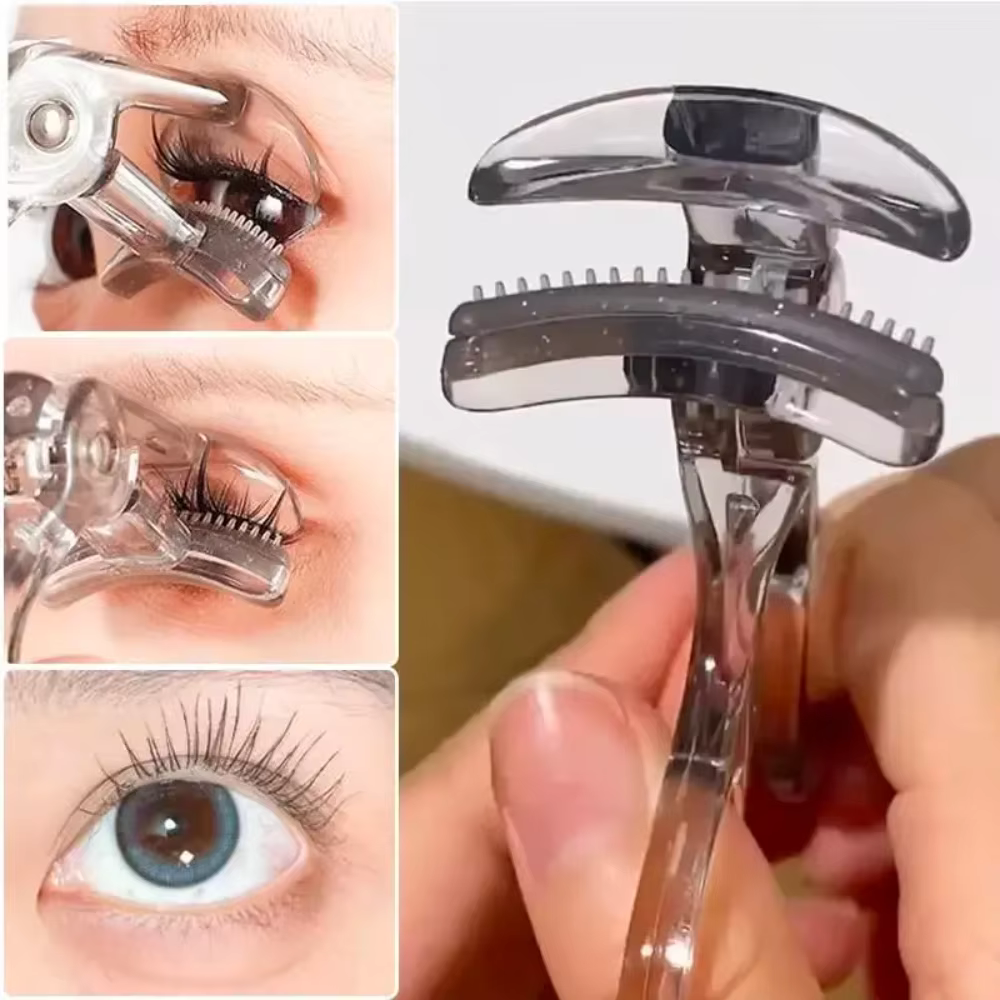 Recourbe-cils double type avec peigne – Options de clips larges et partiels, imperméable, longue dur
