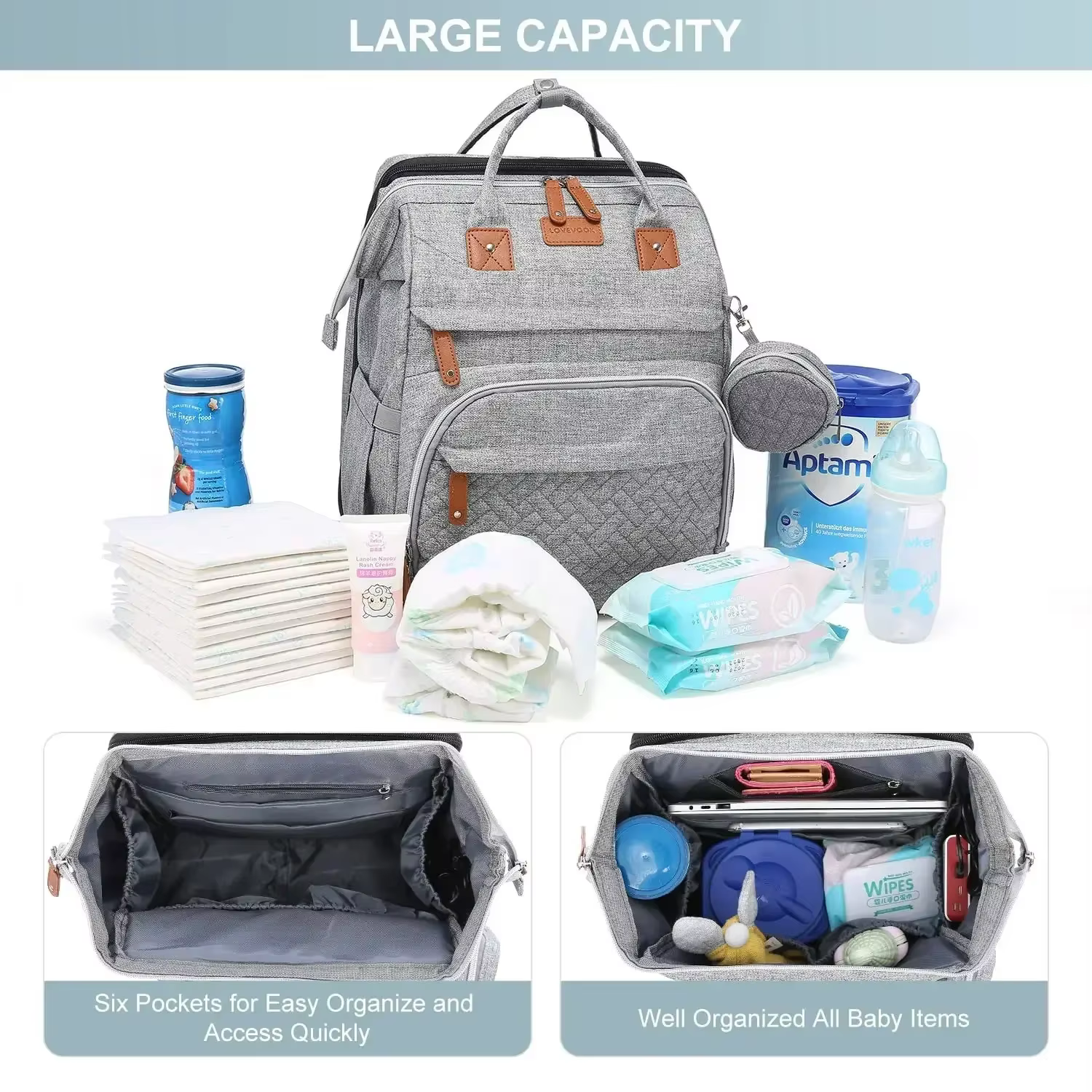 Nouveaux sacs à langer pour bébé, Station à langer Portable pour lit de bébé, couffin de voyage, ber