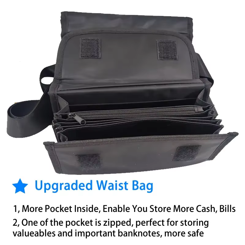 Créatif Portable stockage de pièces de monnaie Multi poches Euro portefeuille taille sac 8 fentes Eu