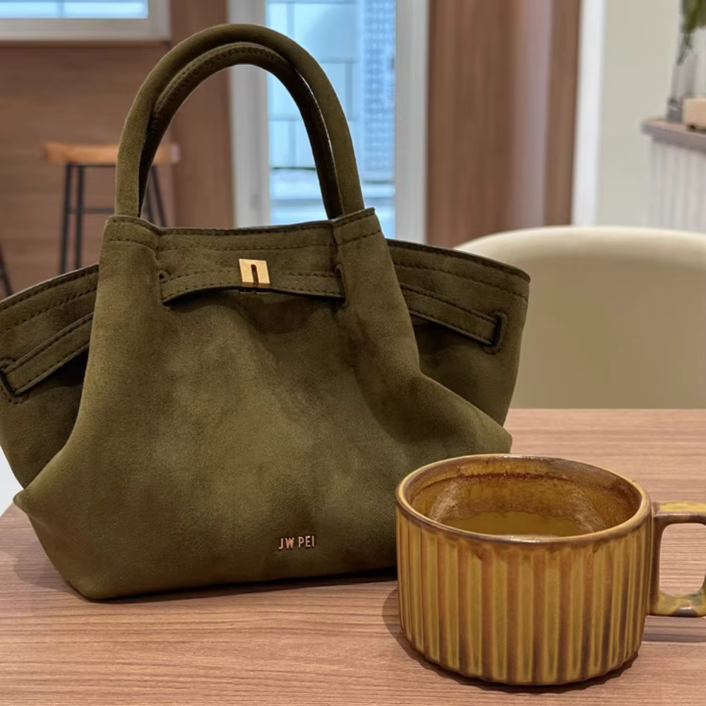 JW PEI 2026 Nouveau Sac à bandoulière pour femme, Mini sac fourre-tout en cuir végétalien de haute q