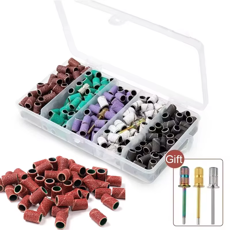 100/50pcs bandes de ponçage zèbre Machine forets à ongles polissage 80 # 150 # 240 # Outils de rem