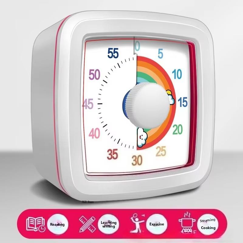 Minuteur visuel pour enfants, outil de gestion du temps, veilleuse, réveil ultra silencieux, compte 