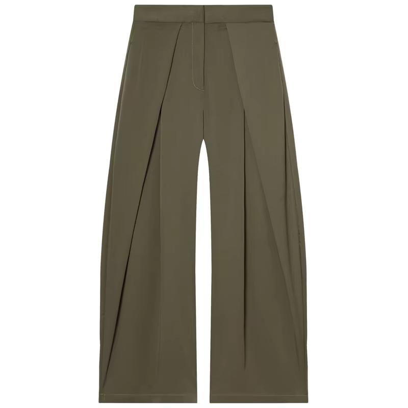 HXAO pantalon Baggy rayé pantalon femme automne 2025 élégant plissé jambe large pantalon surdimensio