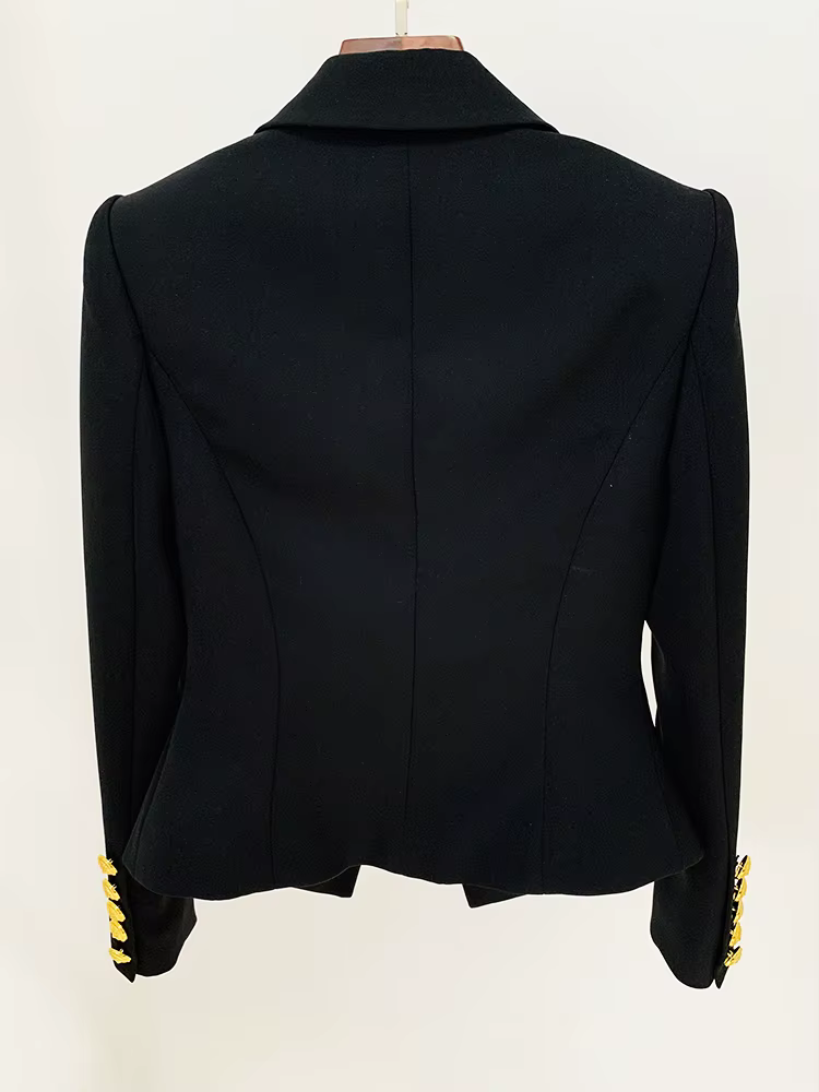 HIGH STREET Nouveauté 2026 Veste de créateur tendance pour femme, coupe ajustée, blazer à revers à b