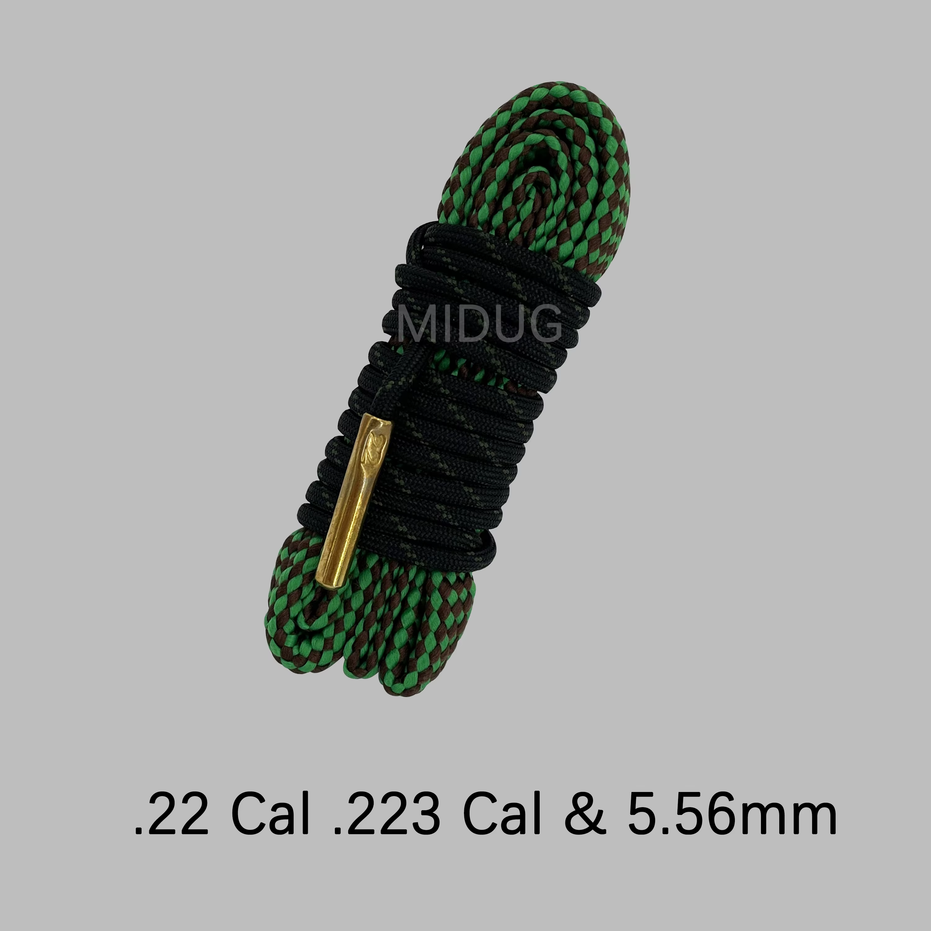 MIDUG 12 GA Kit de nettoyage de pistolet alésage de fusil propre serpent baril alésage brosse corde 