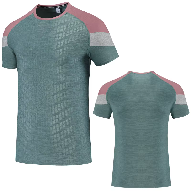 T-shirt de sport à manches courtes pour hommes, à la mode, pour musculation, Fitness, entraînement,