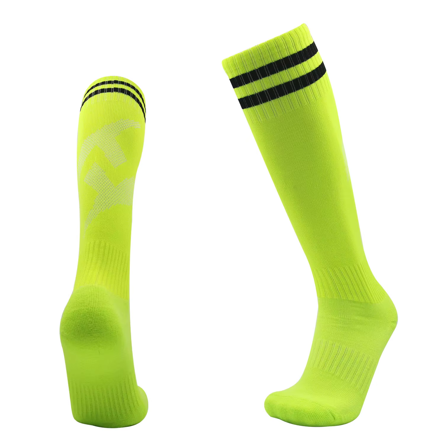 Chaussettes de Football pour enfants, bas de haute qualité, Tube Long, genou, Legging en coton, Base