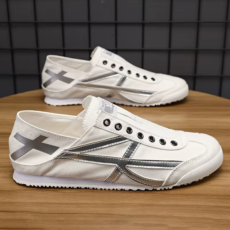 Chaussures de course classiques pour hommes, chaussures de sport à lacets à fond plat, chaussures de