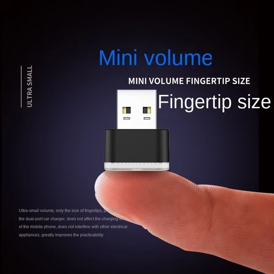 USB voiture Mini LED lumières d'ambiance intérieur de voiture néon lampe décorative éclairage de sec