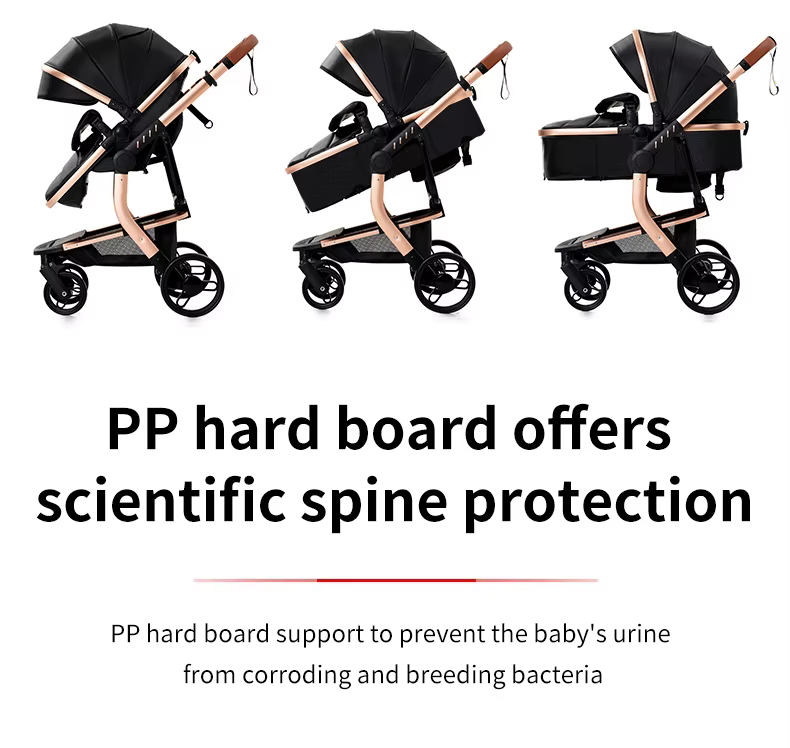 Poussette bébé 3 en 1, poussette légère pliable avec accessoires, poussette, landau, siège auto bébé