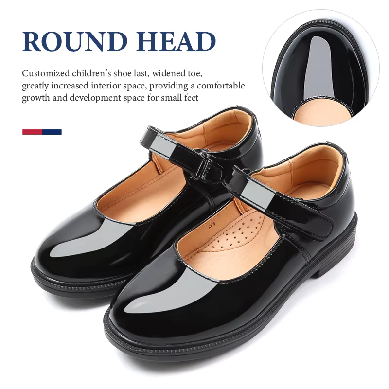 Chaussures de Performance en Cuir Souple et Astronomique pour Fille et Enfant, Style Britannique Mar