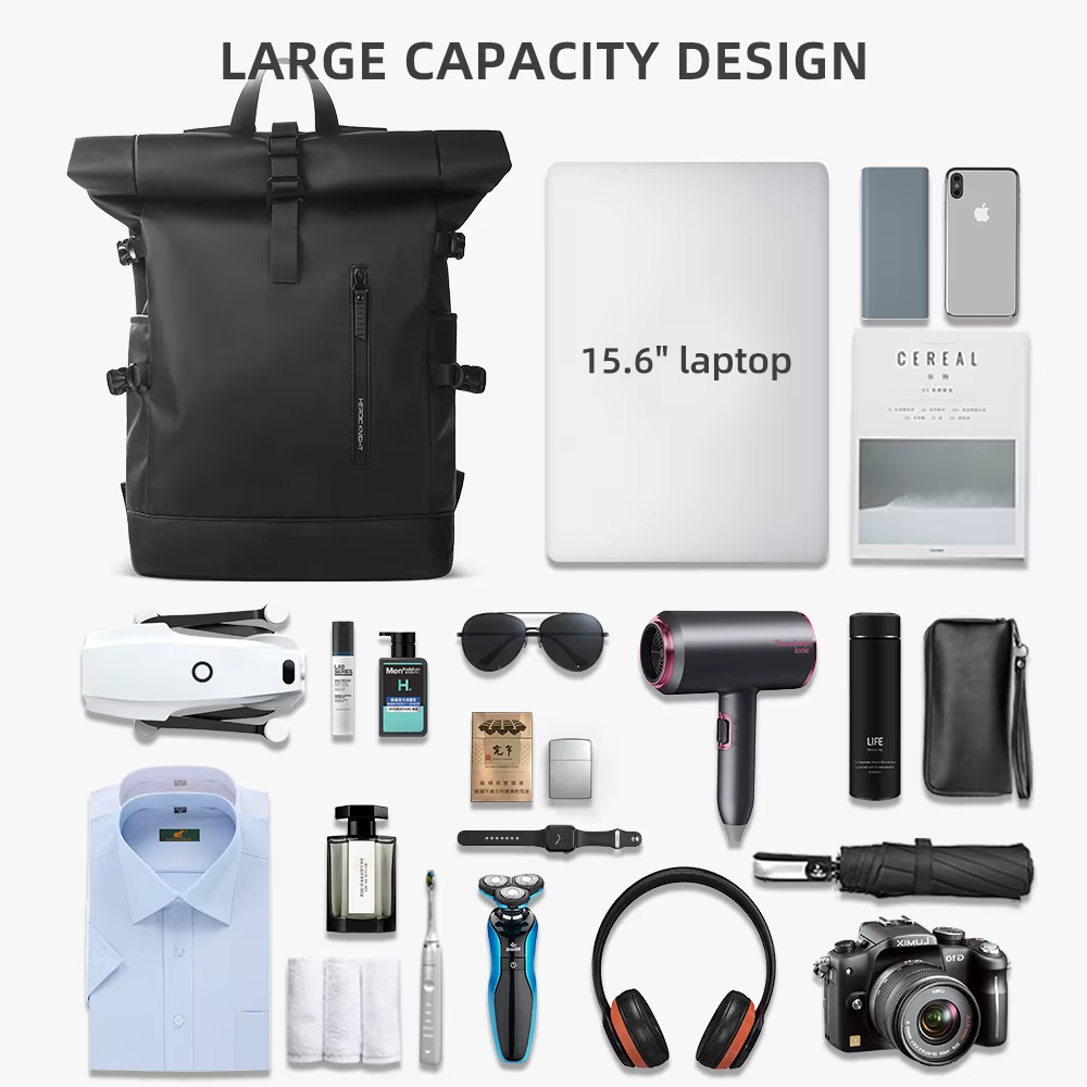Heroic Knight sac à dos pour hommes sac à dos étanche à roulettes femmes voyage extensible USB charg