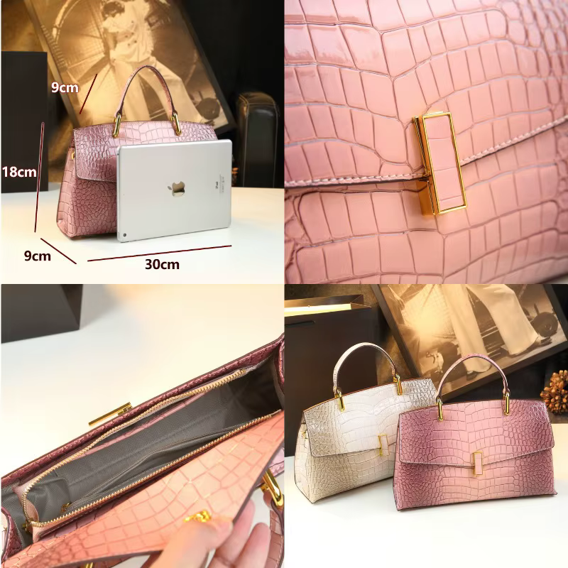 Sac à main classique en cuir pour femme, sac à bandoulière de luxe de créateur, grande capacité, élé