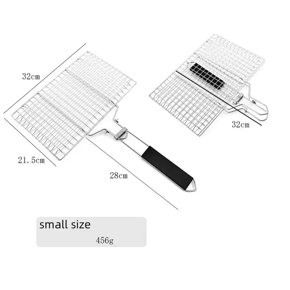 Maille antiarina en acier inoxydable pour barbecue, panier à griller, polymères de maille, viande, l