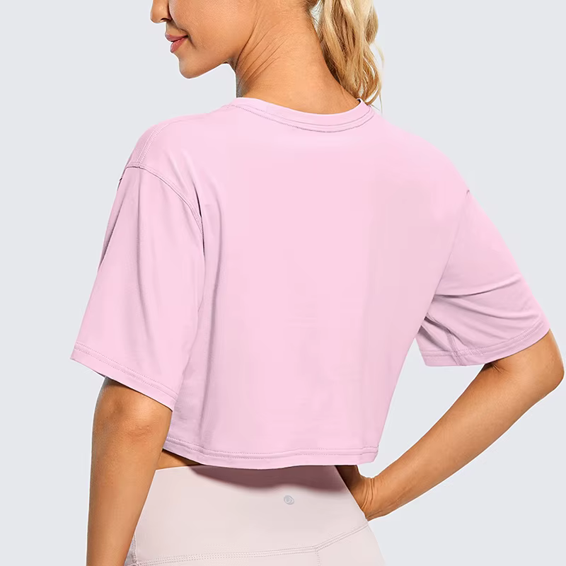 T-shirt court à col rond pour femme, streetwear d'été, décontracté, blanc, Y2K, Harajuku