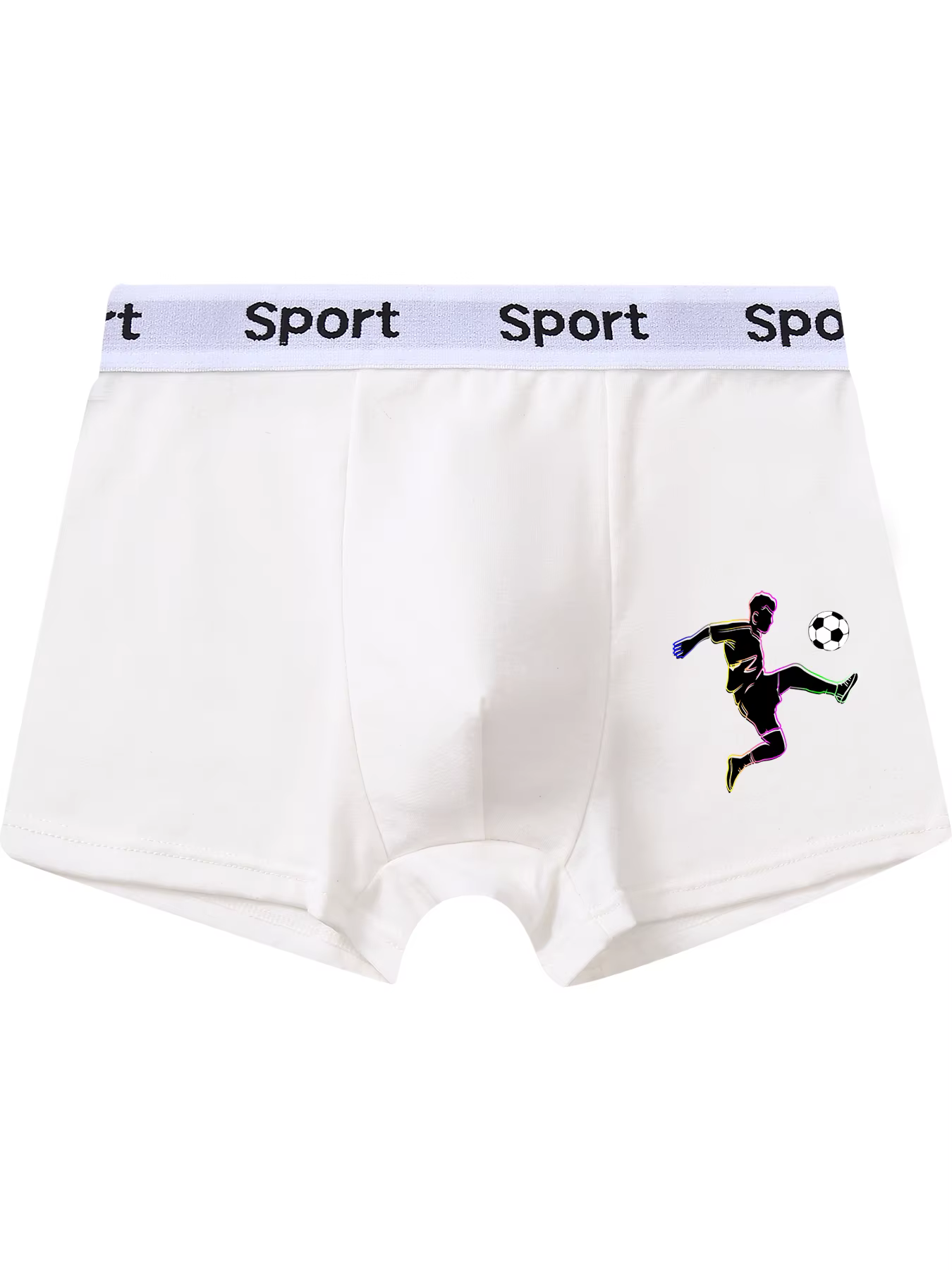 5 pièces mixtes garçons sous-vêtements 8-14 ans doux respirant couleur unie confortable joueur de fo