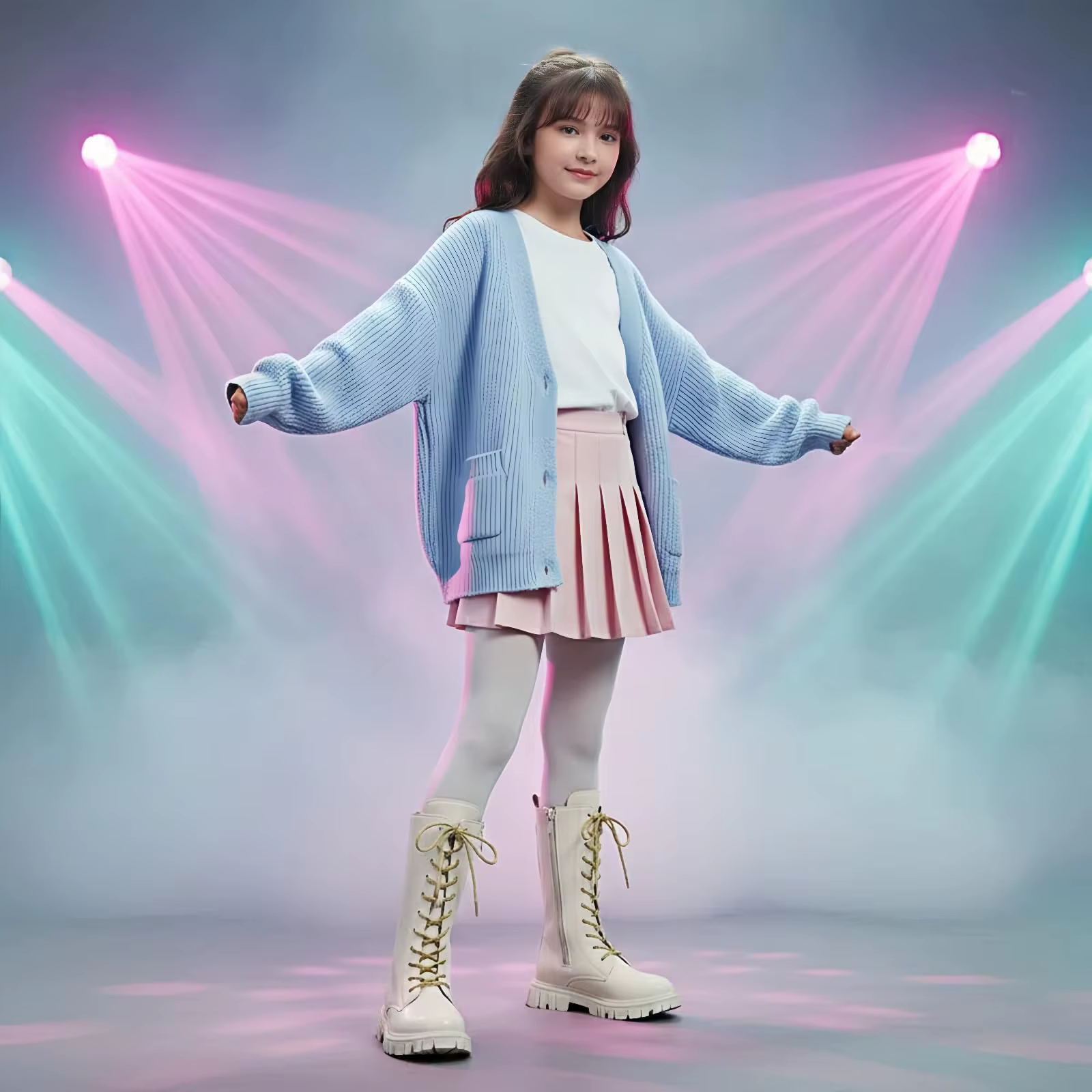 Bottes d'hiver antidérapantes pour adolescentes, bottines gothiques Punk, usage quotidien, bottes de