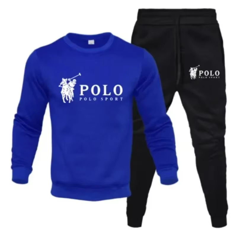 Ensemble d'automne et d'hiver pour hommes, sweat-shirt à col rond et pantalon de jogging, à la mode