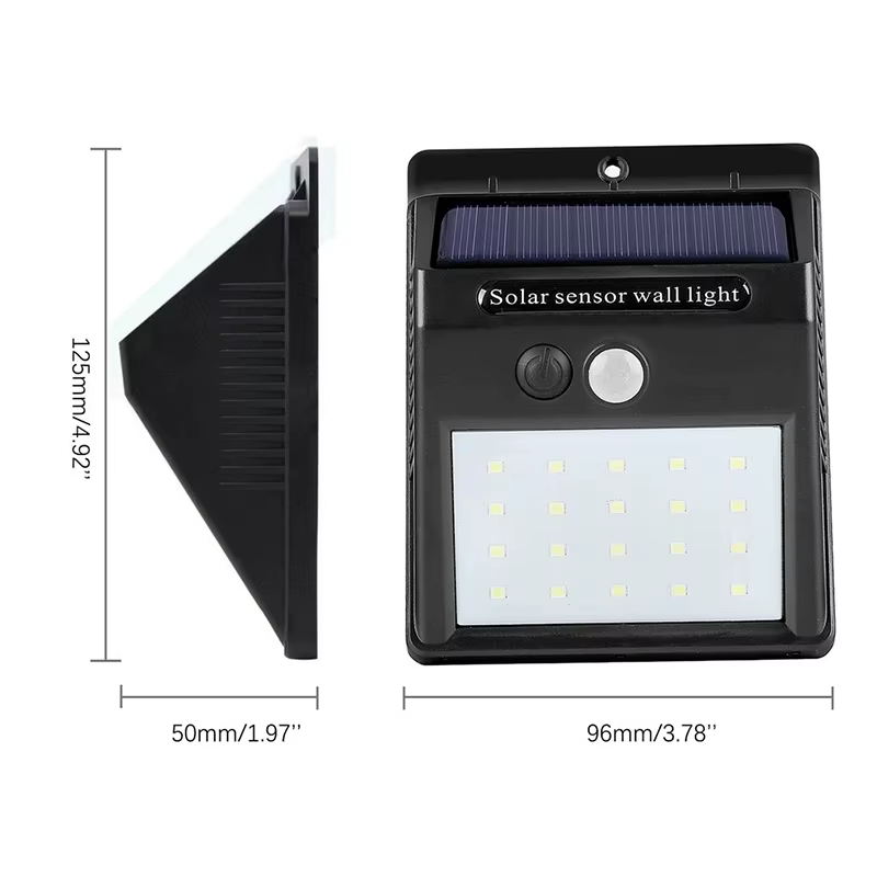 Offre spéciale 20 ~ 30 LED lumière solaire capteur sans fil étanche lampe murale solaire mouvement e