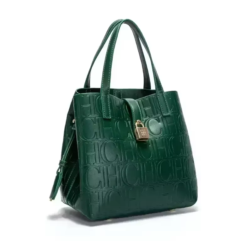 CH – sac à main de grande capacité pour femmes, sac à main avec éléments de lettres, sac à bandouliè