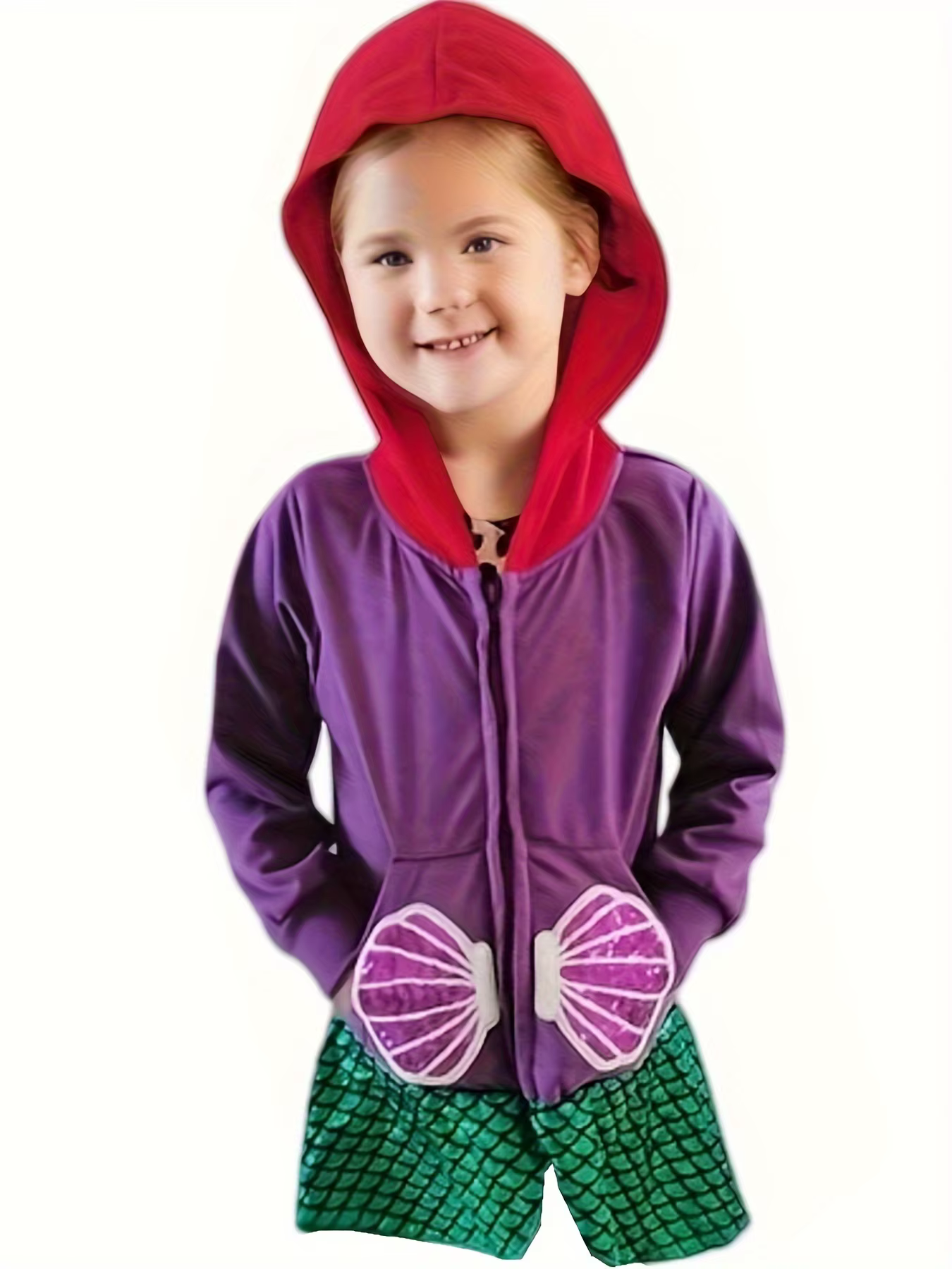 Sweat à capuche inspiré de la princesse pour fille, avec poches à nœuds, points rouges, haut mignon