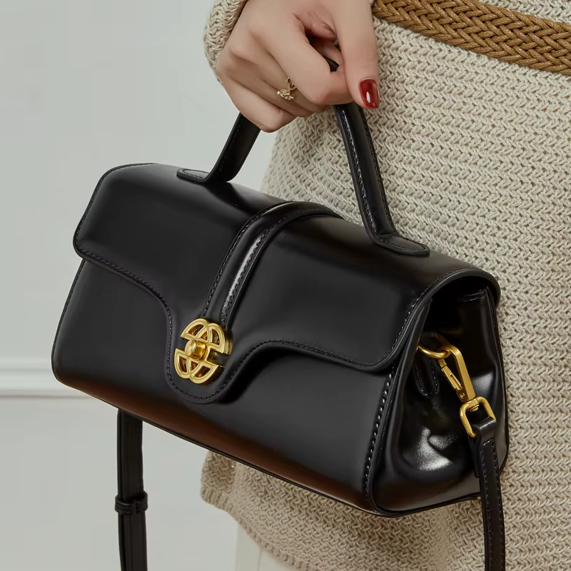 Sac à main de luxe en cuir de vache fendu pour femmes, sac à bandoulière carré de bonne qualité, nou