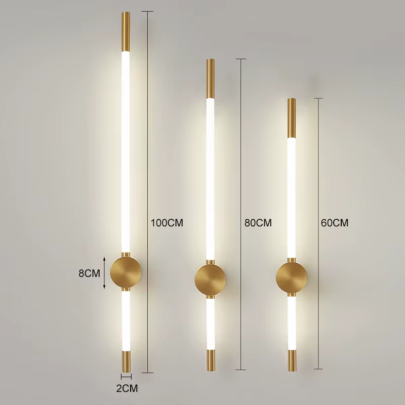 Moderne LED longues appliques murales pour chambre éclairage salon fond décorer escaliers lampe hôte
