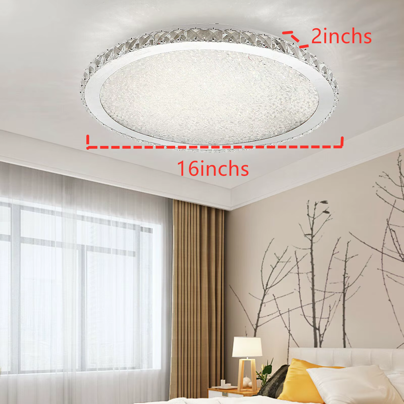 LOYALHEARTD-Plafonnier LED Rond en Clip au Design Moderne, Luminaire Décoratif de Plafond, avec Gout