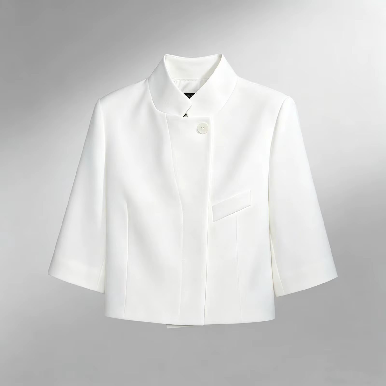Blazer court noir pour femme, nouvelle collection printemps, manteau féminin à simple boutonnage, ha