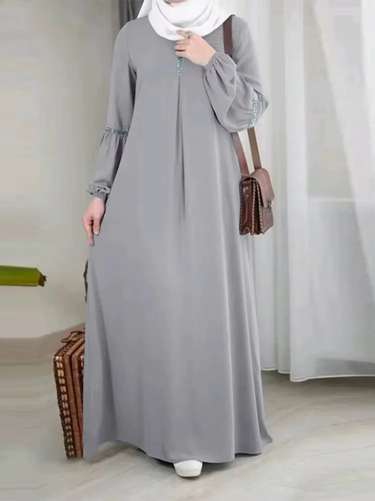 Abaya à manches longues pour femmes musulmanes, mode arabe, moyen-orient, Dubaï, marocain, robe de s