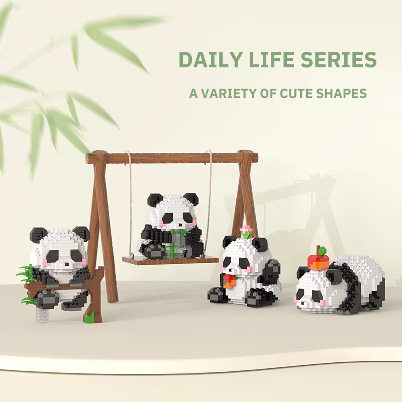 Mini Animal de Style Chinois à Assembler Soi-Même, Briques de Construction, Modèle Créatif, pour Gar