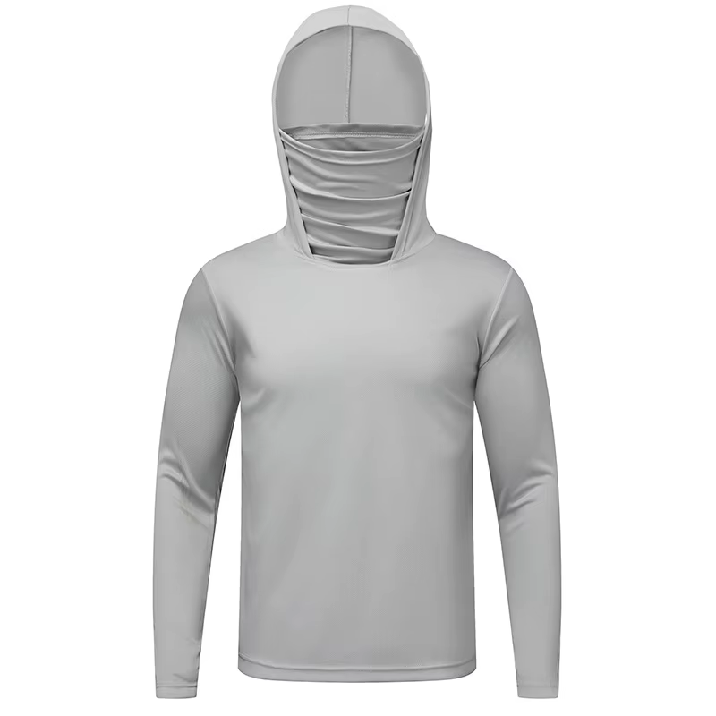T-shirts d'été Ultra-fins Protection solaire maille légère Patchwork Camouflage soie glacée sport él