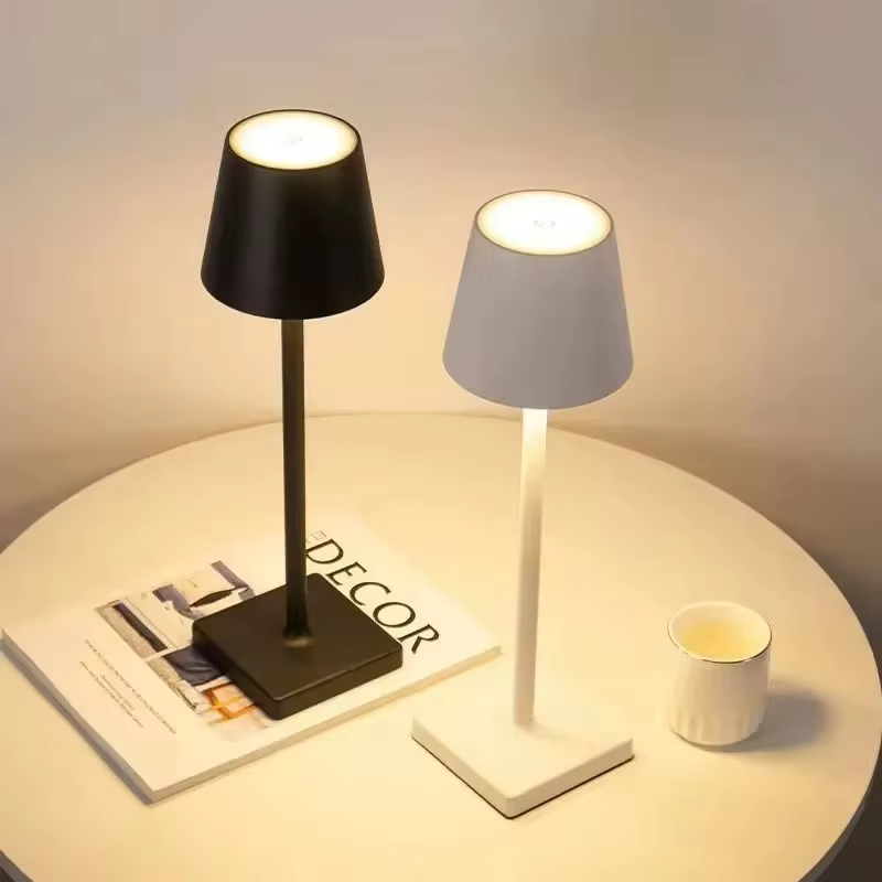 Lampe LED de Table Rechargeable avec Joli Tactile, Éclairage d'Ambiance Décoratif, 3 Intensité Régla