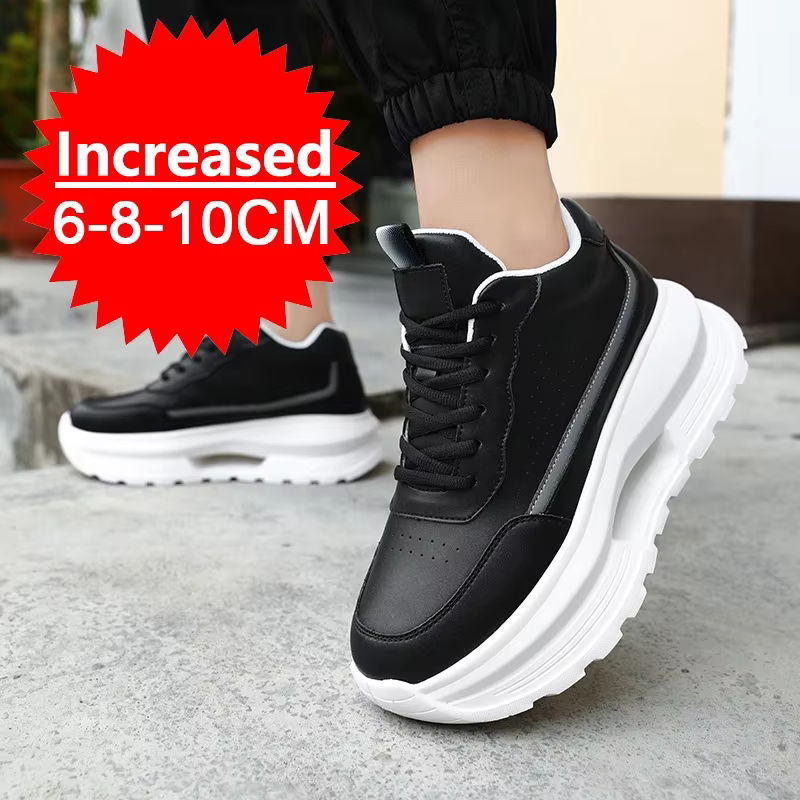 Chaussures d'ascenseur de luxe pour hommes, baskets invisibles augmentant la hauteur de 6 8 10CM, ch