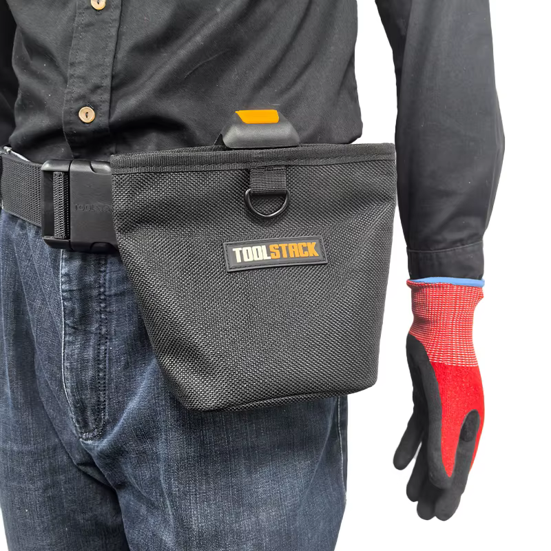 TOOLSTACK pochette à ongles multifonctionnelle sac de taille à suspension rapide de grande capacité 